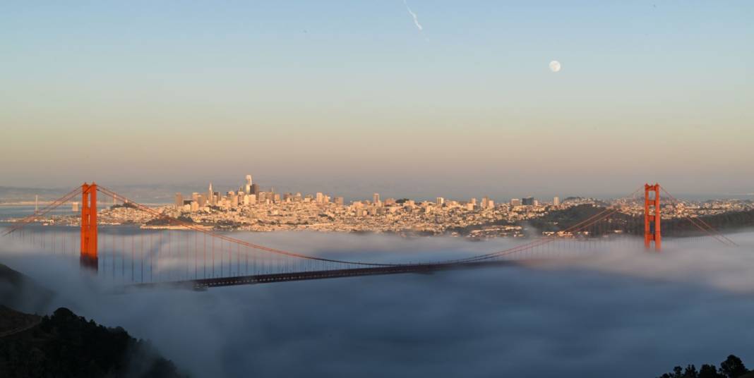 Golden Gate Köprüsünde sis etkili oldu 1